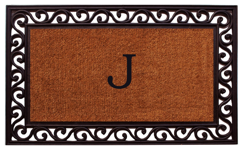 Rembrandt Monogram Doormat 18"x30", Letter J