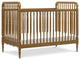 Liberty 3-in-1 Convertible Spindle Crib With Toddler Bed Conversion Kit, Natural Walnut