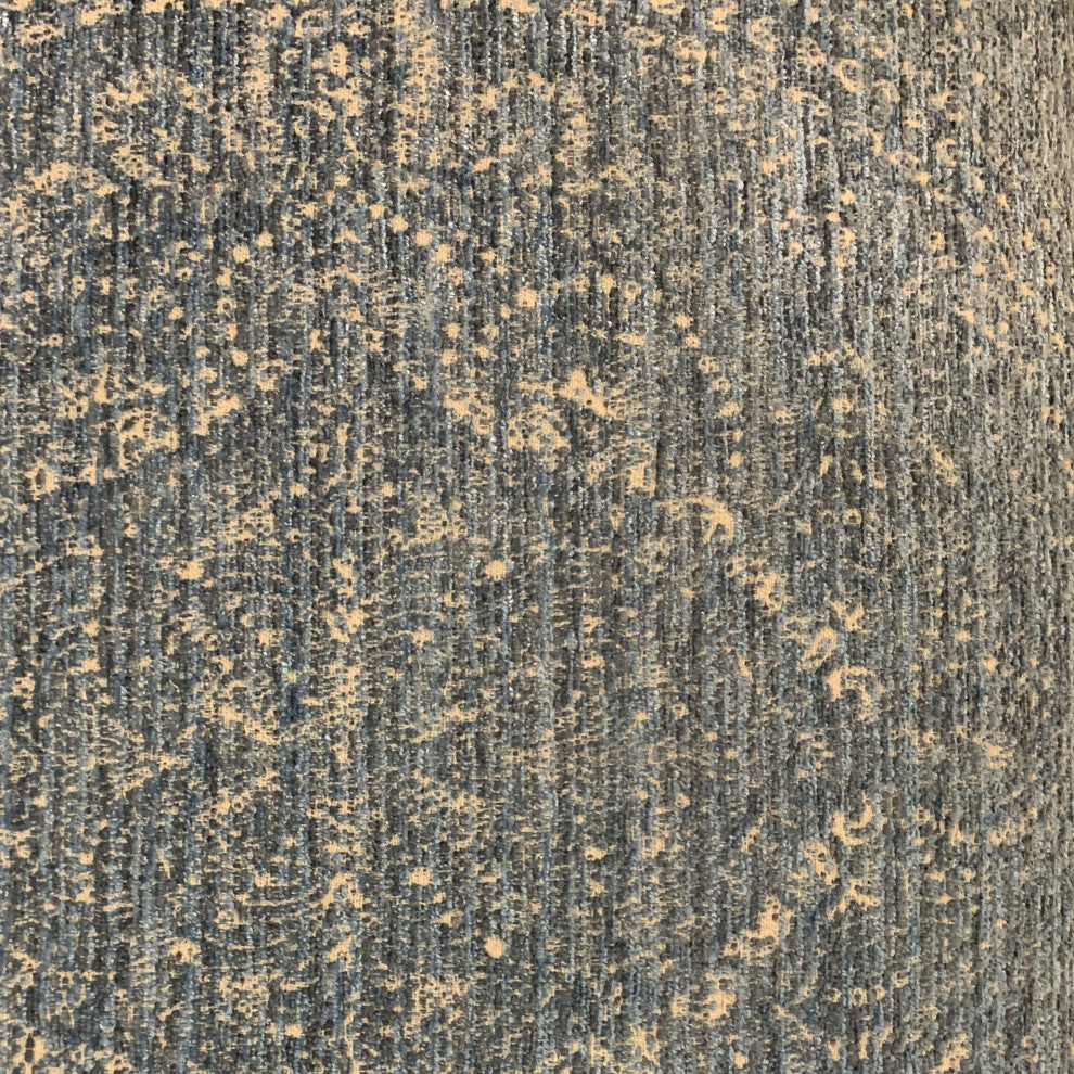 Plutus Blue Hidden Planet Medallion Luxury Throw Pillow, 24"x24"