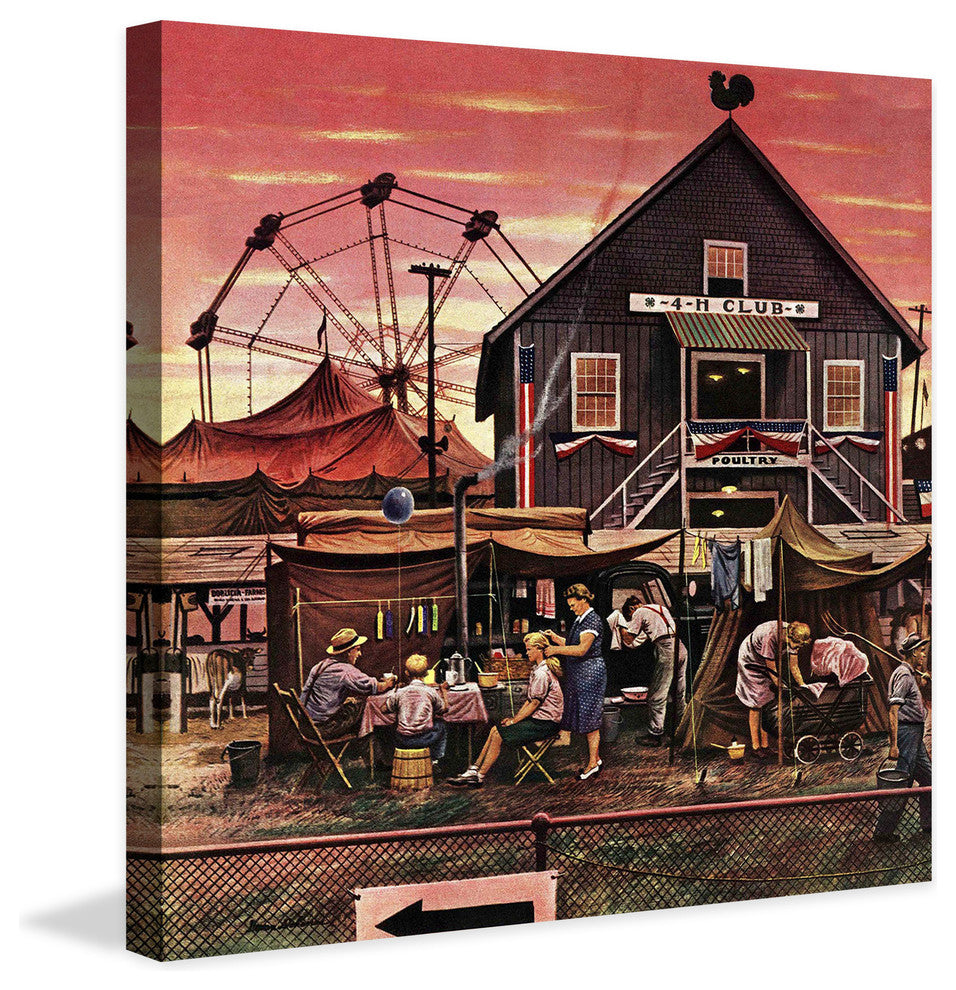 "Four-H Fair" Painting Print on Canvas by Stevan Dohanos