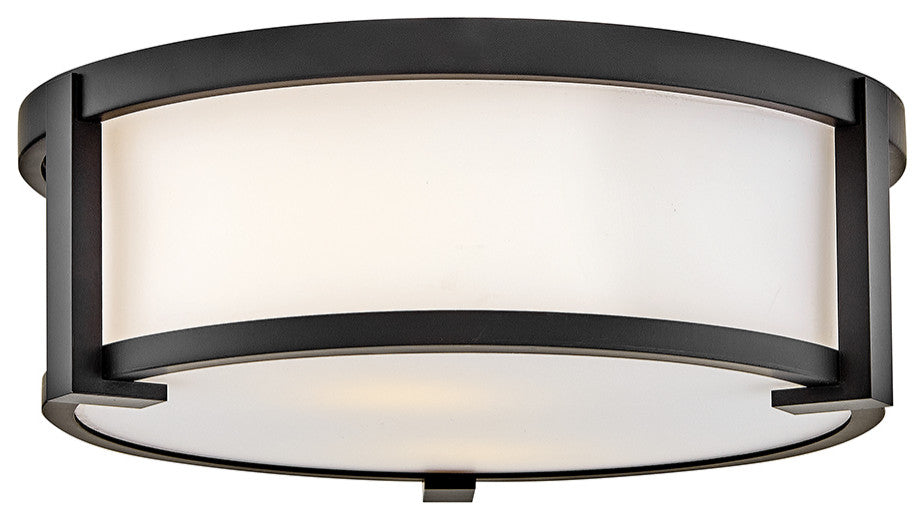 Hinkley Lowell Small Flush Mount, Black