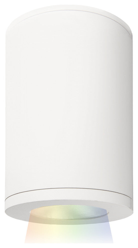 Tube Architectural 5" LED Color Changing Flush Mount Narrow Beam, White