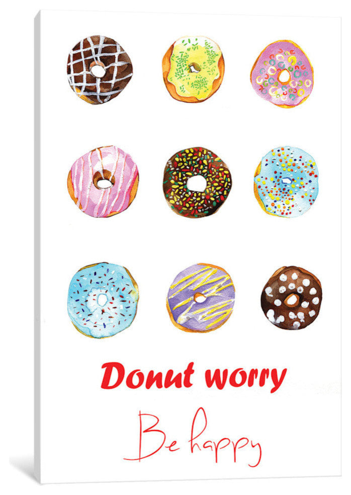 "Do Not Worry Be Happy" by Rongrong DeVoe, 26x18x1.5