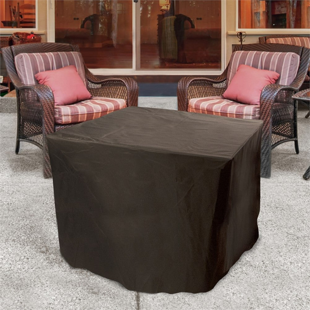 Sunbeam Pyramid Modern Style Steel Metal Fire Pit in Black Finish