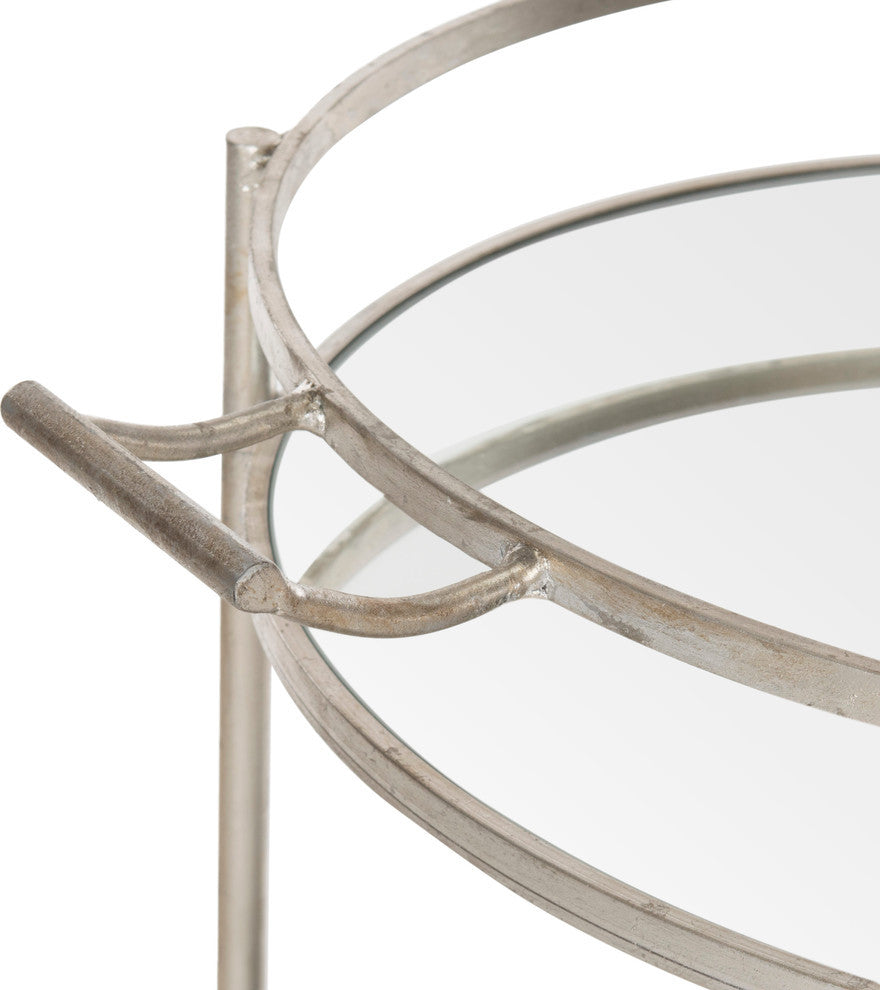 Safavieh Lavinia Bar Cart, Silver