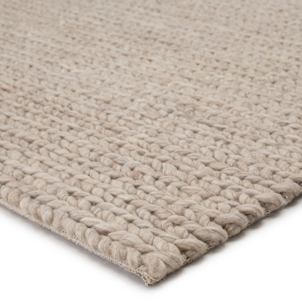 Jaipur Living Braiden Handmade Solid Area Rug, Gray, 8'x10'