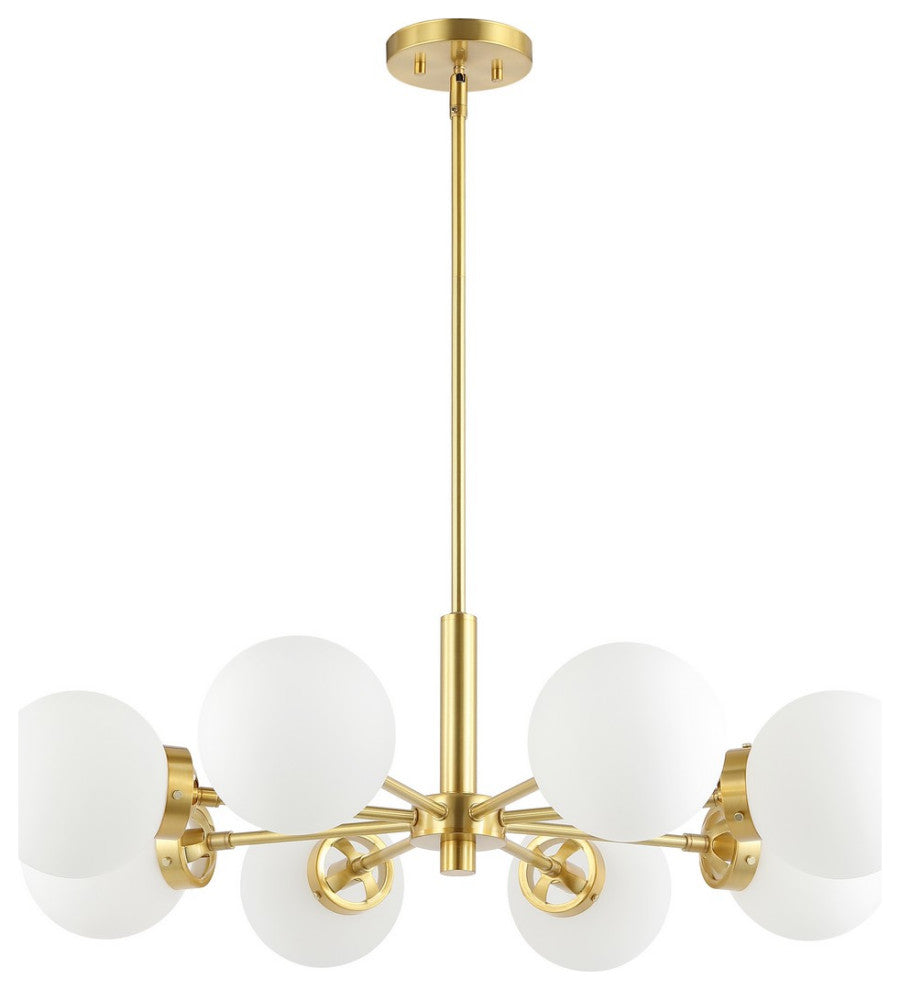 Safavieh Prosie 8Lt 32" Chandelier, Gold