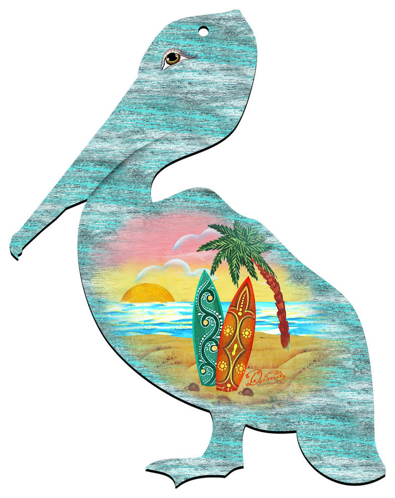 Pelican Scenic Ornament, Set of 3