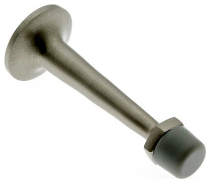Genuine Solid Brass 3" Arrow Base Stop, Satin Nickel