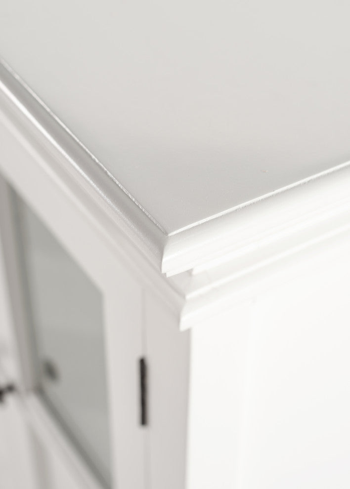 Classic White Halifax Buffet with 6 Glass Doors