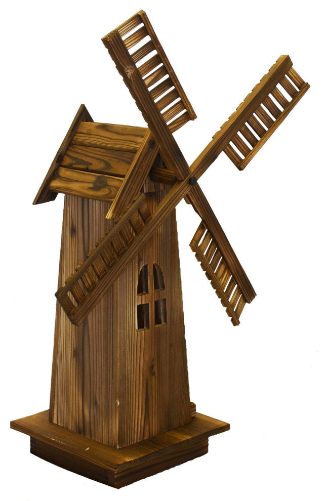 Classic Old-Fashioned Wooden Dutch Windmill