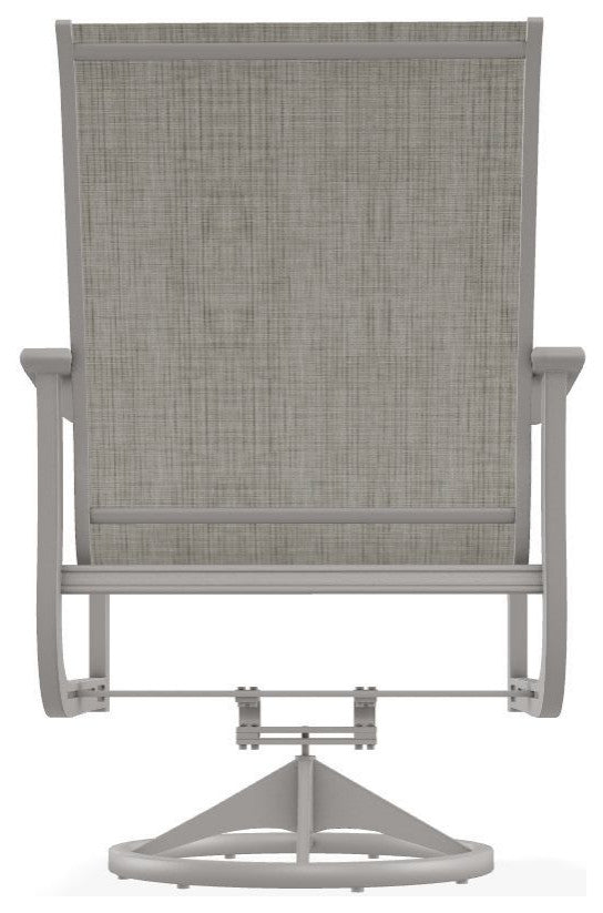 St. Catherine Sling Outdoor Swivel Rocker, Smoke/Warm Gray