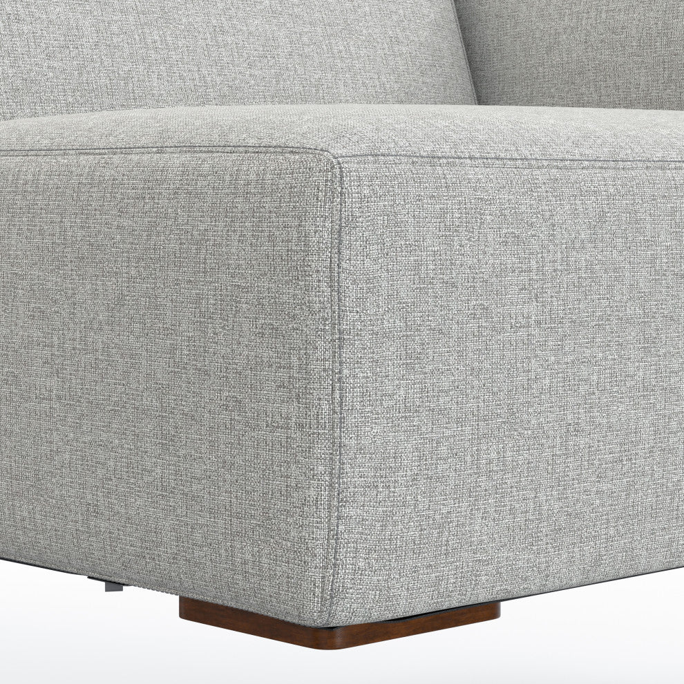 Rex Right-Arm Sofa Module in Tightly Woven Performance Fabric