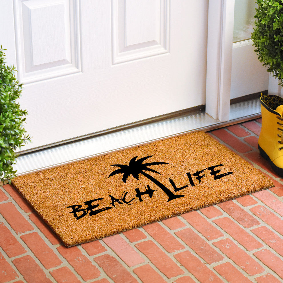 Calloway Mills Beach Life Palm TreeDoormat, 24" X 36"