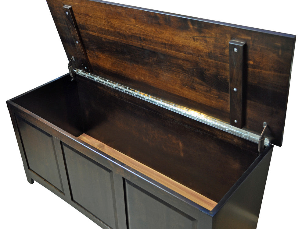 Raised Panel Solid Wood, Toy Chest, Hope Chest, Blanket Chest, Cedar Bottom