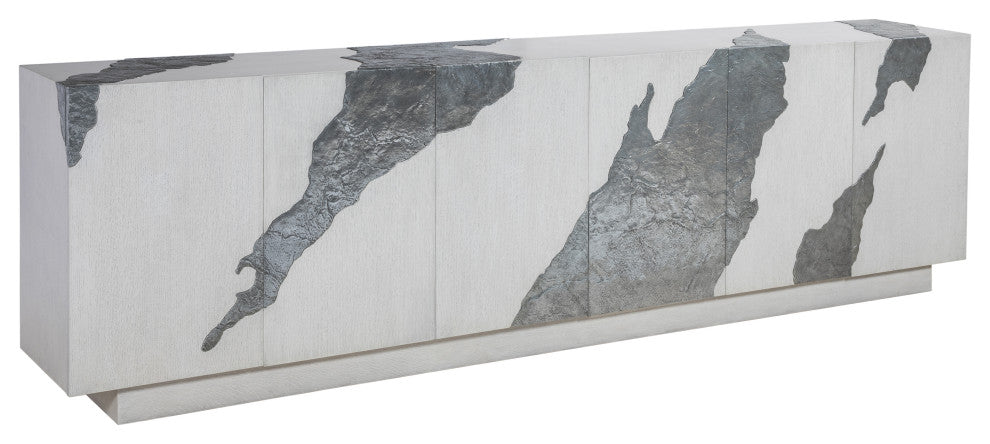 Contago White Long Media Console