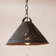 Hitchcock Shade Light Tin Pendant in Textured Black
