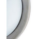 Modern Round Silver Leaf Mirror