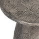 Collins 16" Concrete Outdoor Accent by Kosas Home   , Dark Gray