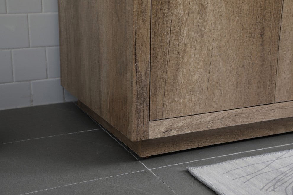 Bethany 72" Double Bathroom Vanity, Natural Oak