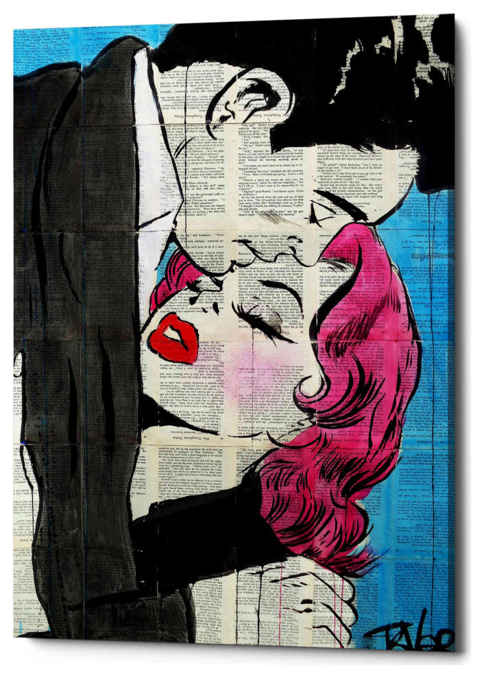 Epic Graffiti "Pop Lovers" by Loui Jover, Giclee Canvas Wall Art, 40"x60"