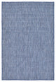 Unique Loom Blue Solid Outdoor 4' 0 x 6' 0 Area Rug