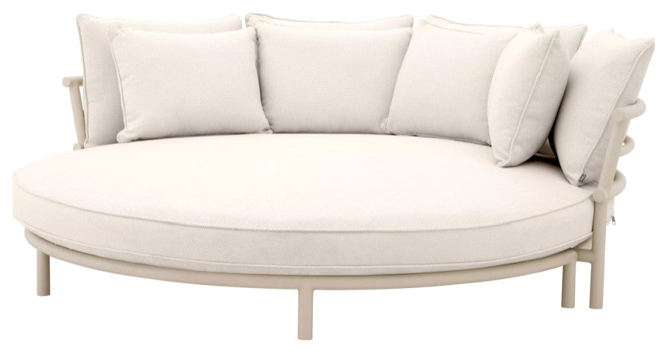 White Round Outdoor Sofa | Eichholtz Laguno