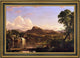 Frederic Edwin Church New England Scenery Framed Premium Canvas Print, 18"x27"