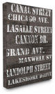"Canal Street Distressed Chicago Streets" Oversized Stretched Canvas Wall Art
