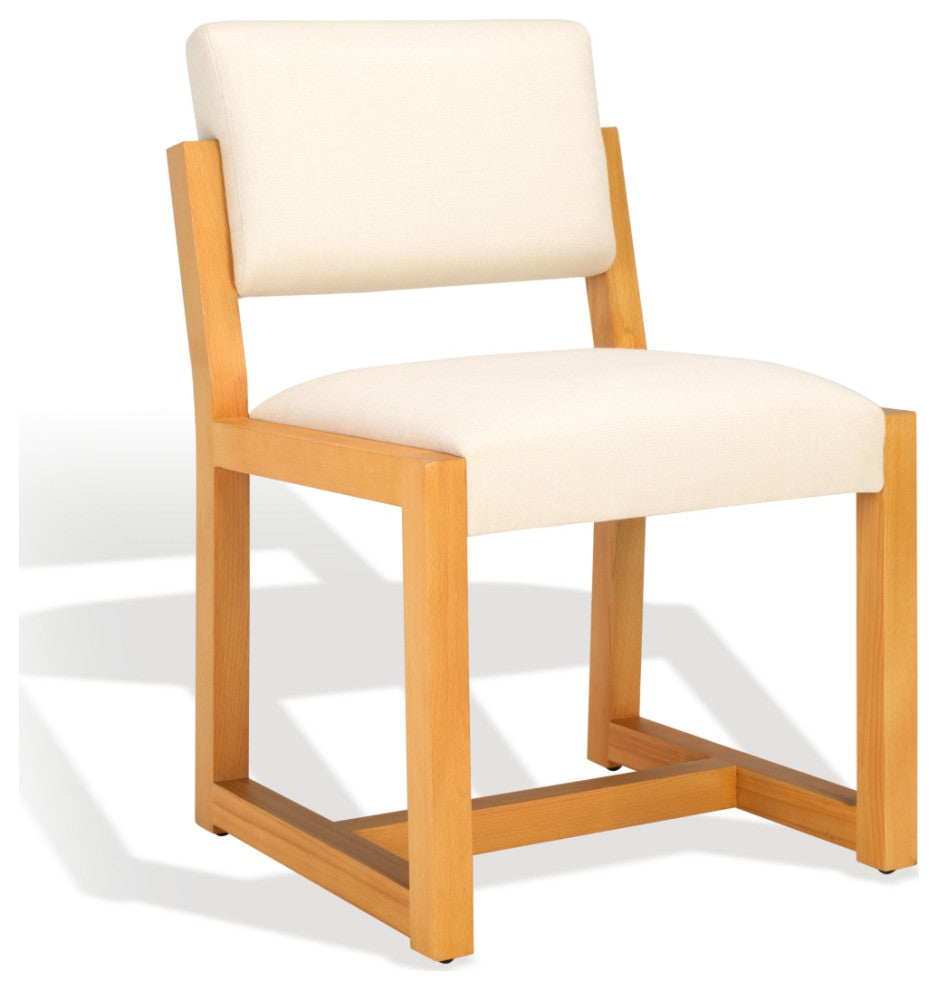 Safavieh Couture Galileo Linen Dining Chair, Sand
