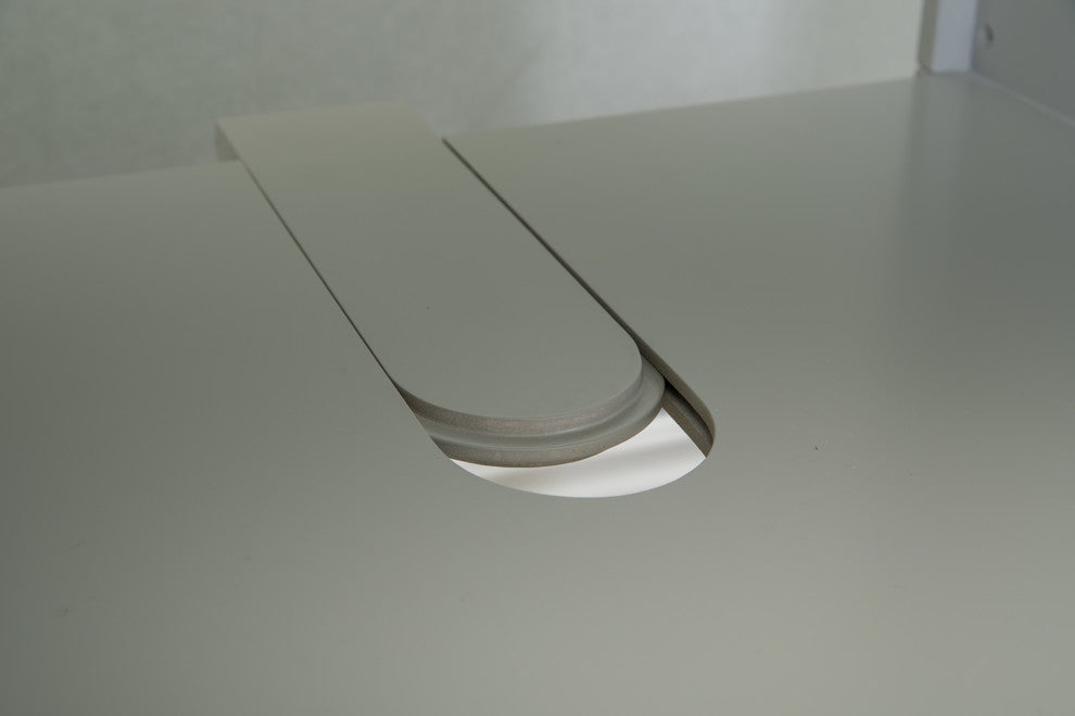 24" Single Sink Vanity, Without Miror and Faucet, White Gray