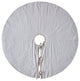 Gray Burnout Velvet Tree Skirt