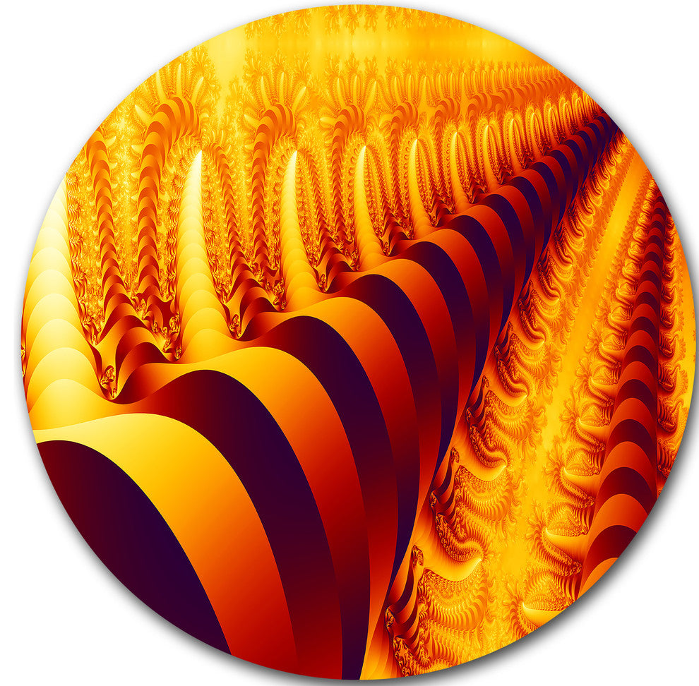 Abyss With Infinite Depth, Abstract Art Round Wall Art, 38"