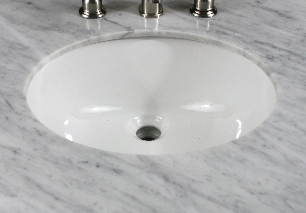 56" Contemporary Style Single Sink Bathroom Vanity Model 2422-56 WK