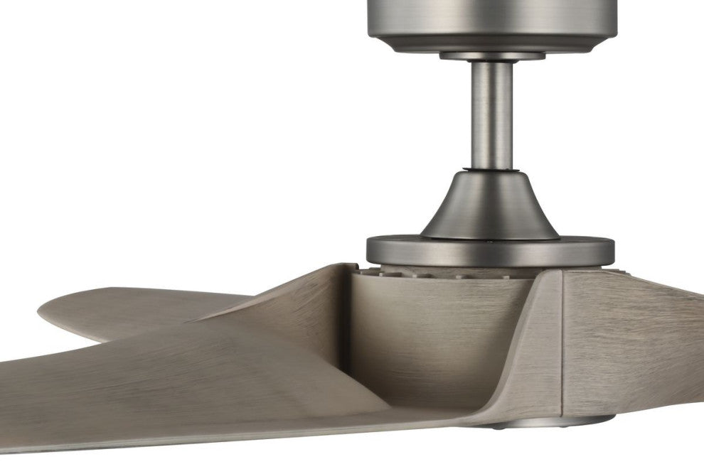 Manvel 60" 5-Blade DC Motor Transitional Ceiling Fan, Antique Nickel