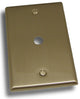 Single Cable Outlet Plate, Satin Nickel