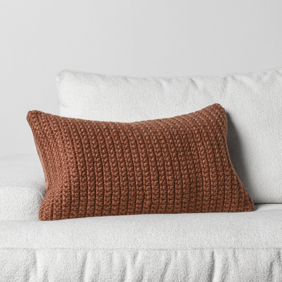 Prism Performance Outdoor Throw Pillow, Terracotta, 14x26