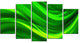 "Green Laser" Canvas Painting