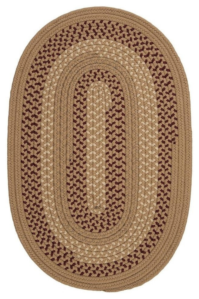 Colonial Mills Deerfield DF91 Taupe Traditional Area Rug, Round 8'x8'
