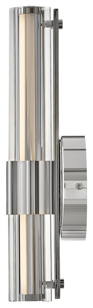 Hinkley Georgette Medium Led Sconce, Polished Nickel