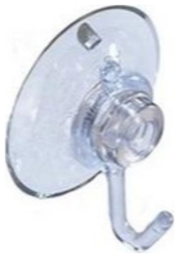 Pack of 6 Medium Suction Cup Hooks for Hanging Christmas Lights and Decorations