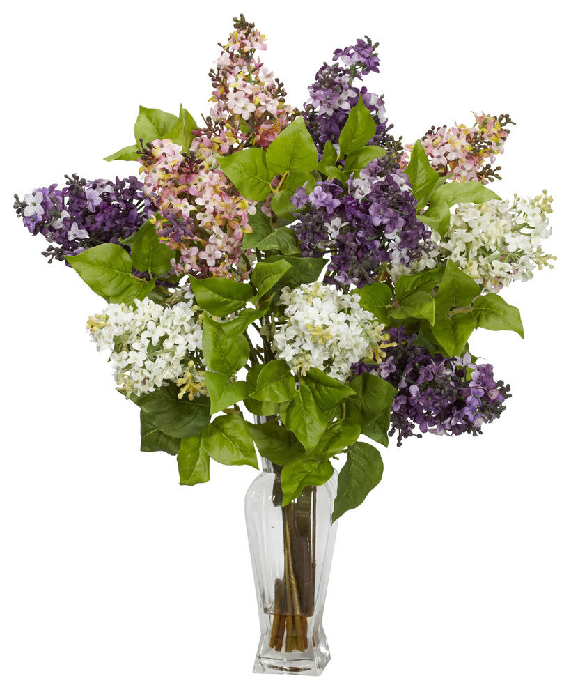 Lilac Silk Flower Arrangement