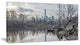 "Black And White Central Park Nyc" Landscape Wall Art, 32"x16"