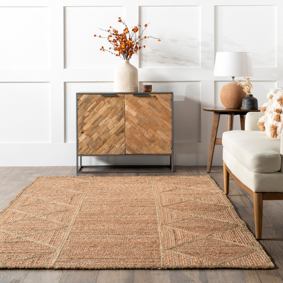 Nuloom Errika Moroccan Jute Rug, Natural 5' x 8'