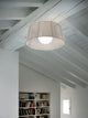 Ribbon Ceiling Light, Ivory Shade
