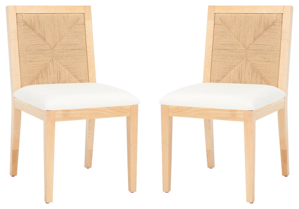 Safavieh Couture Emilio Woven Dining Chair, Natural