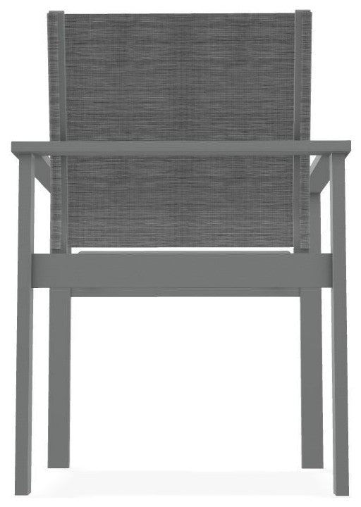 Tribeca Sling Outdoor Stackable Armchair, Collect Charcoal/Graphite