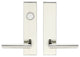 Stockholm Lever, Tubular Dummy Entry, Dummy Cylinder, Polished Stainless Steel