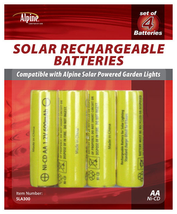 Solar Light Battery 4-Pack, AA