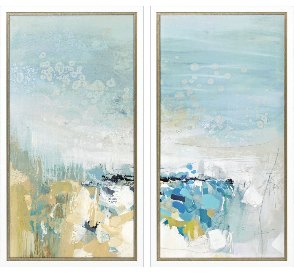 Lagoon Blue Artwork, 2-Piece Set